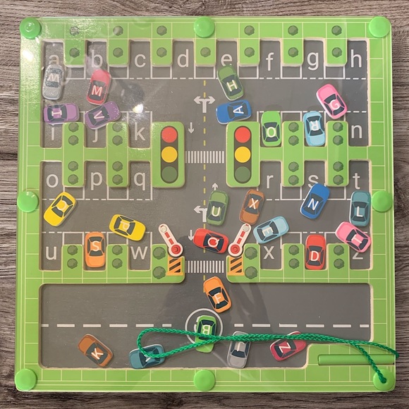 Other - Magnetic Alphabet Maze Montessori Wooden Puzzle In Box